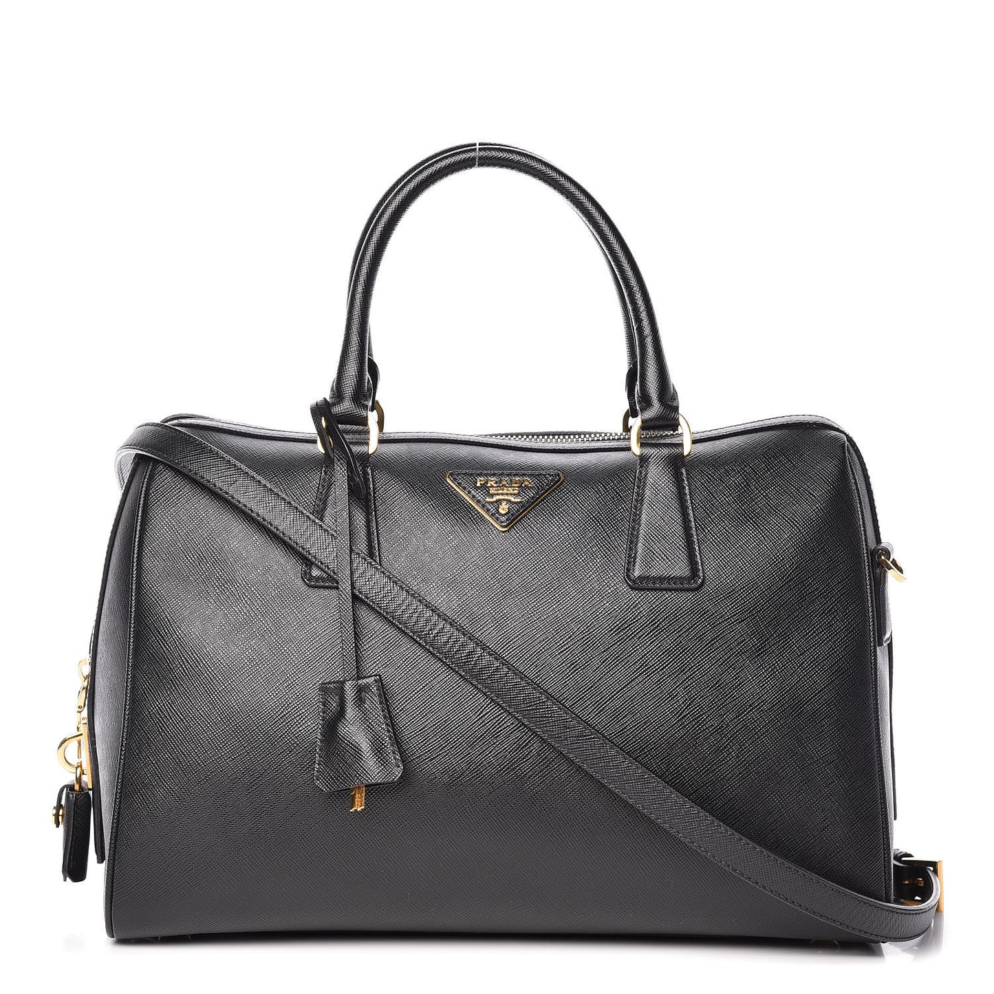 Saffiano Lux Bowler Black