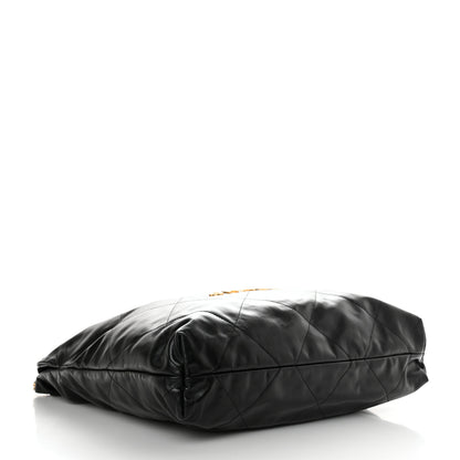 Chanel Shiny Calfskin Quilted Chanel 22 Black 5 of 11