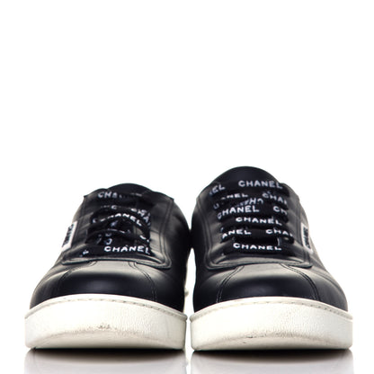 Chanel Calfskin CC Womens Sneakers 42 Black 2 of 9