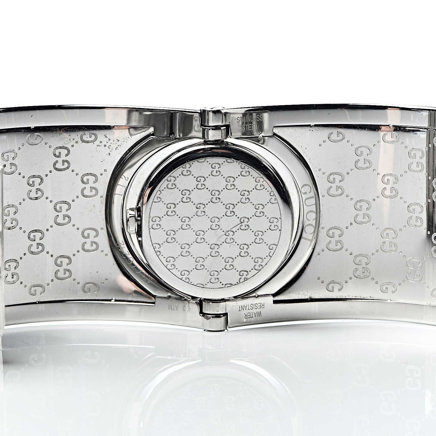 Gucci Stainless Steel Canvas 33mm Twirl Monogram Quartz Watch Brown 5 of 10