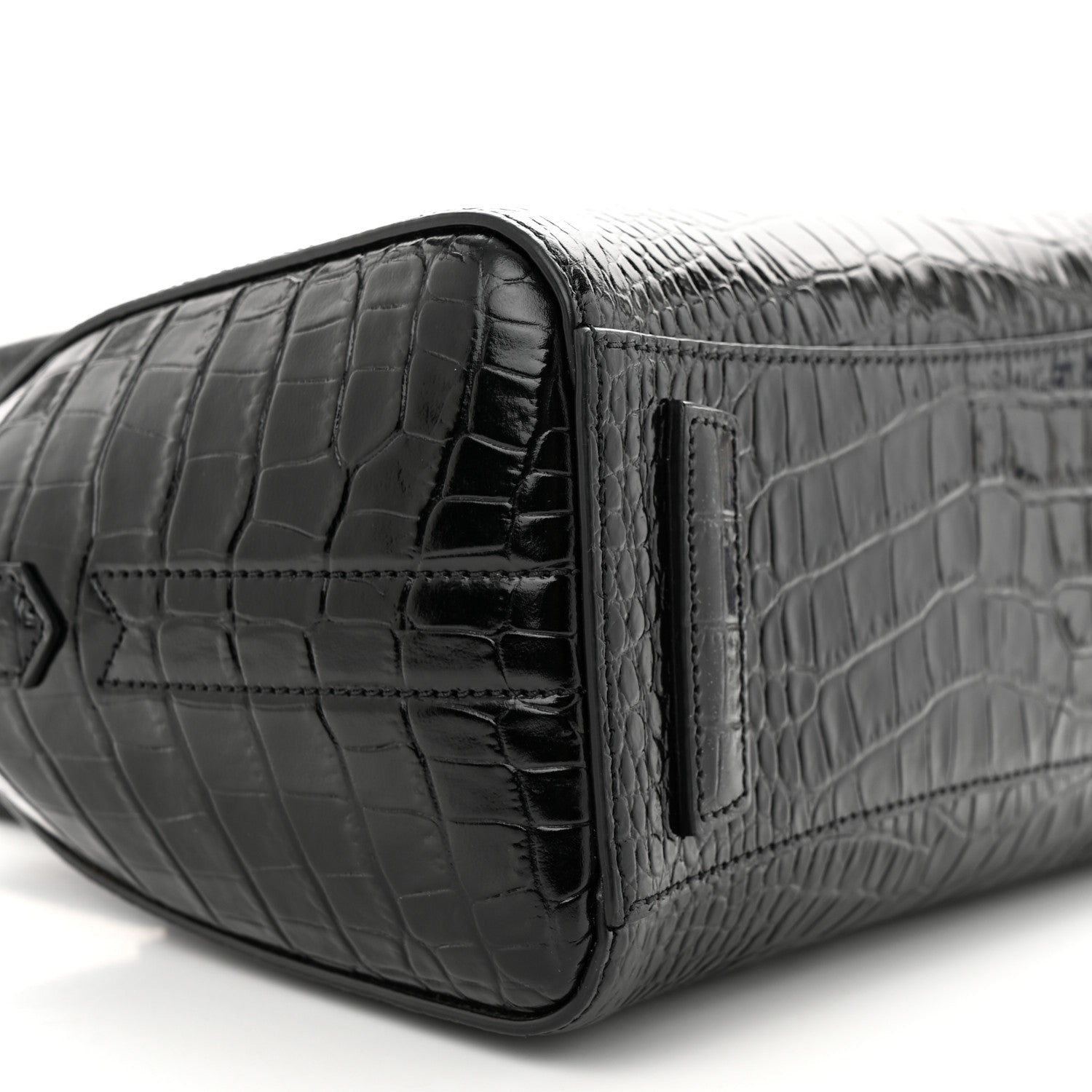 Givenchy Calfskin Crocodile Embossed Mini Antigona Black 9 of 13