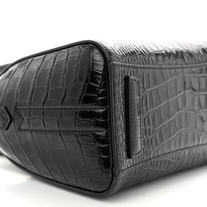 Givenchy Calfskin Crocodile Embossed Mini Antigona Black 9 of 13