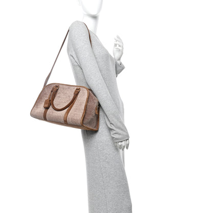 Saint Laurent Velvet Suede Le Monogramme Duffle Red Cigar 2 of 12