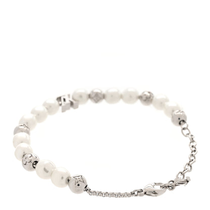 Louis Vuitton Monogram Pearl Bracelet Silver 2 of 4