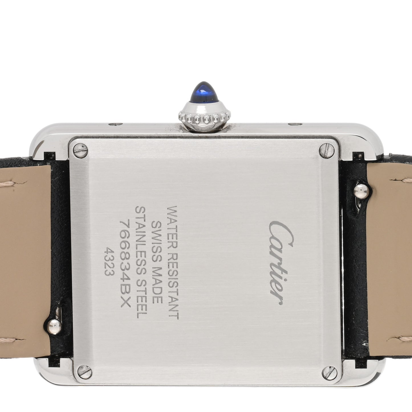 Stainless Steel Calfskin 25mm Must de Cartier Tank Quartz Watch