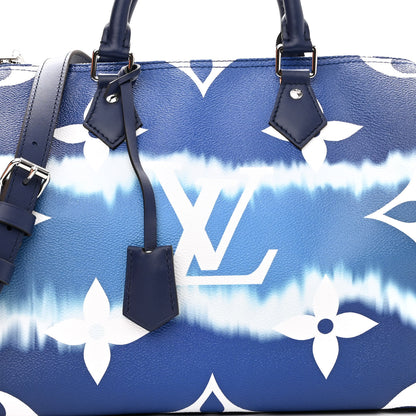Louis Vuitton Monogram Escale Speedy Bandouliere 30 Blue 9 of 12