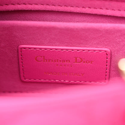 Christian Dior Lambskin Cannage Small Lady D-Joy Fuchsia 6 of 10