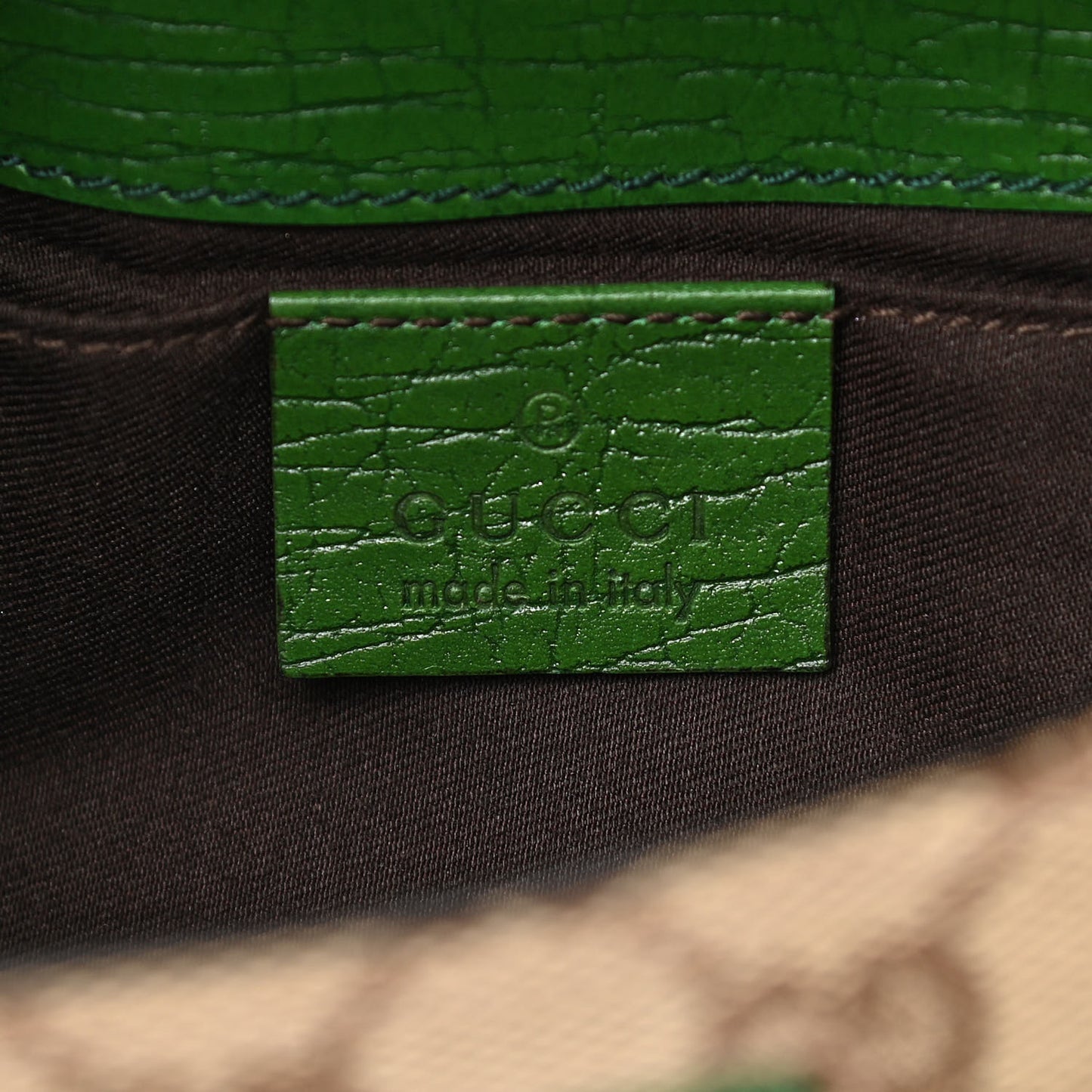 Monogram Web Small Horsebit Chain Clutch Green