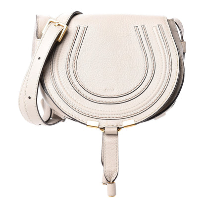 Chloe Calfskin Mini Marcie Round Crossbody Bag Dove 1 of 14