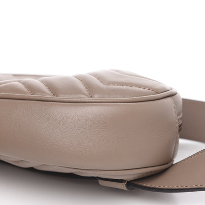 Gucci Calfskin Matelasse GG Marmont Belt Bag 85 34 Porcelain Rose 11 of 11
