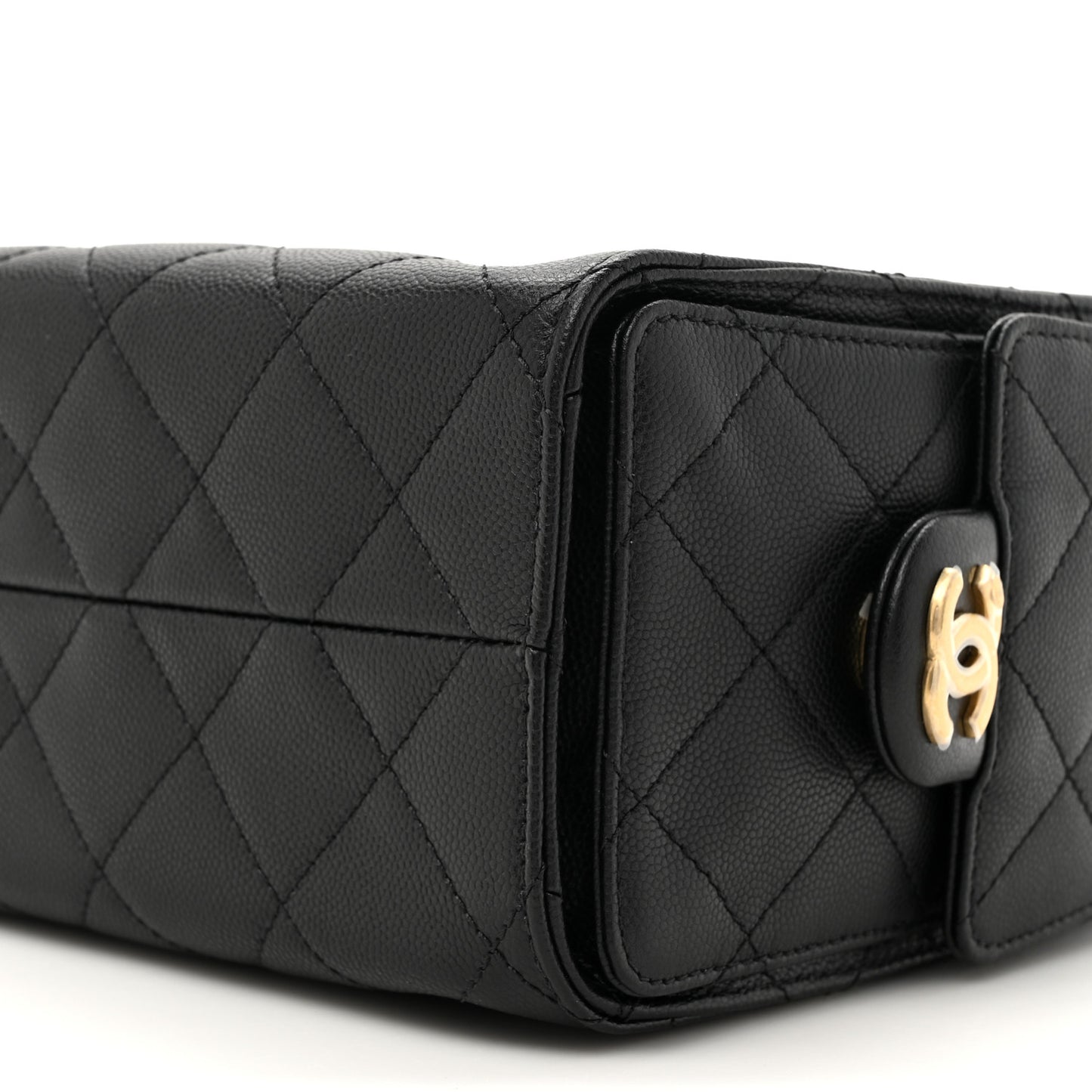 Caviar Quilted Mini Chanel 25 Handbag Black