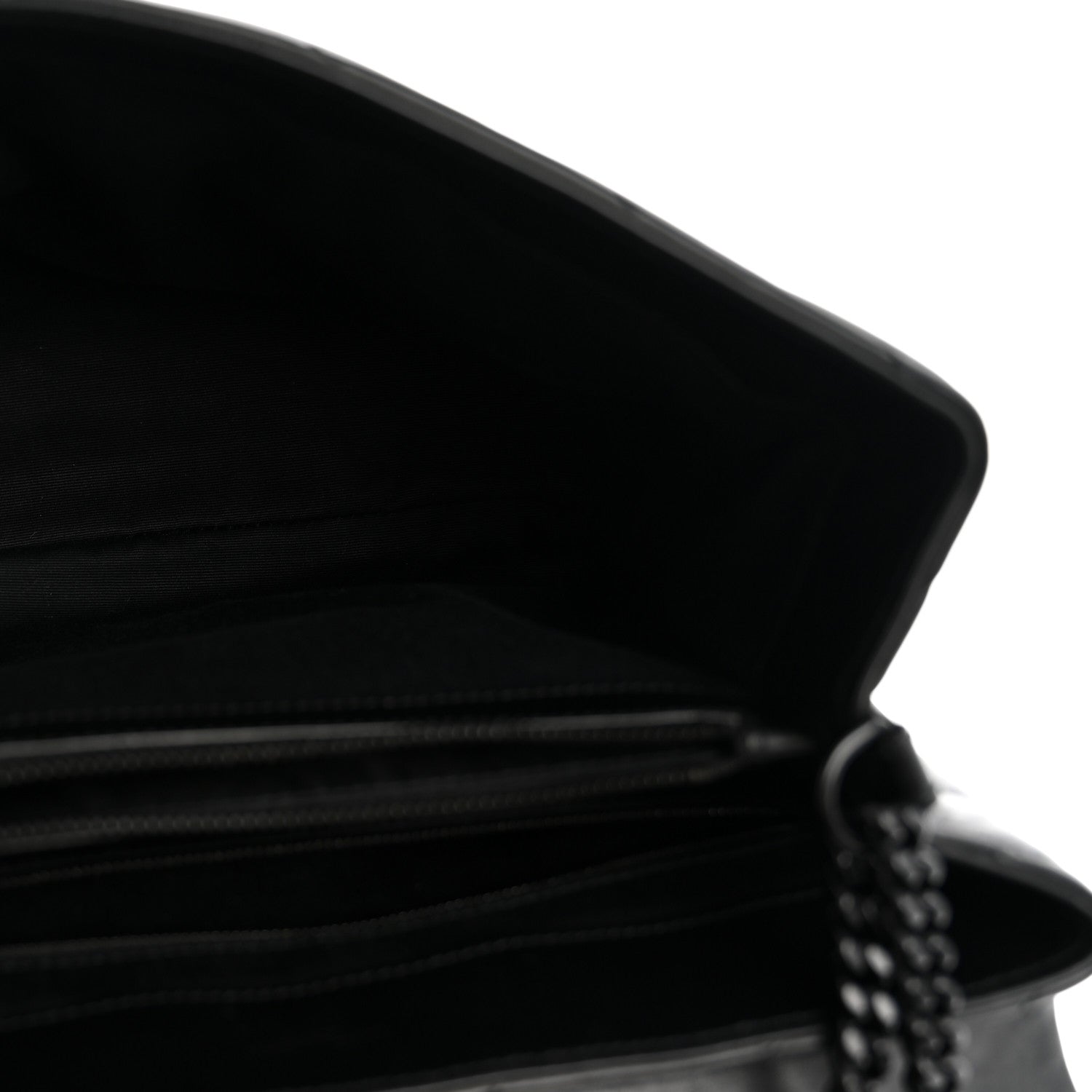 Saint Laurent Calfskin Y Quilted Monogram Monochrome Medium Loulou Chain Satchel Black 5 of 13