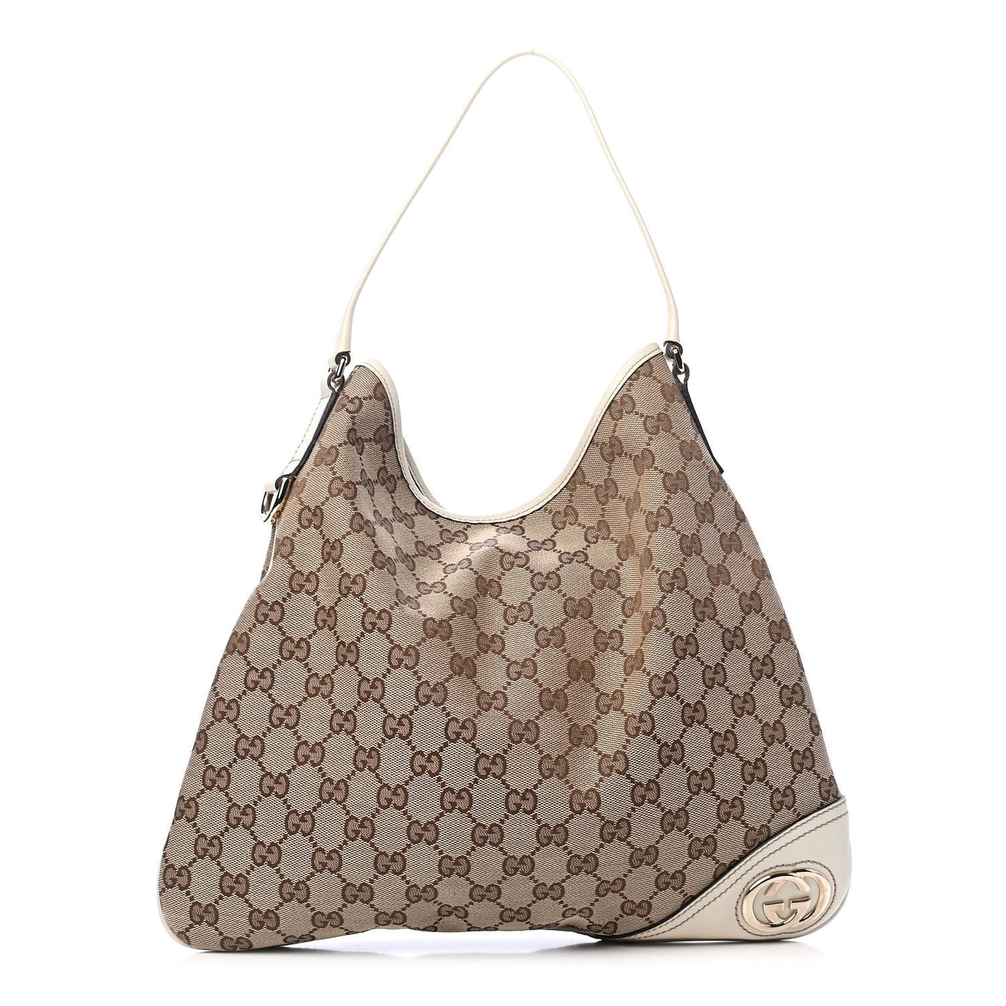 Monogram Medium New Britt Hobo Off White