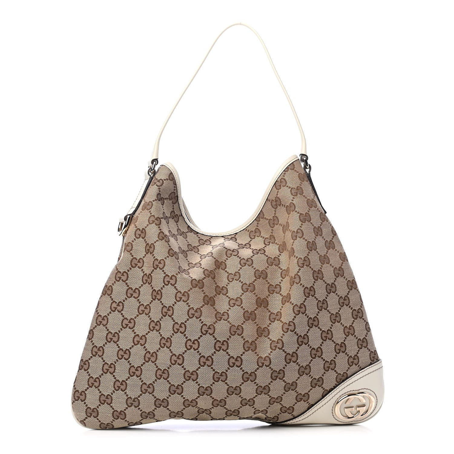 Gucci Monogram Medium New Britt Hobo Off White 1 of 4