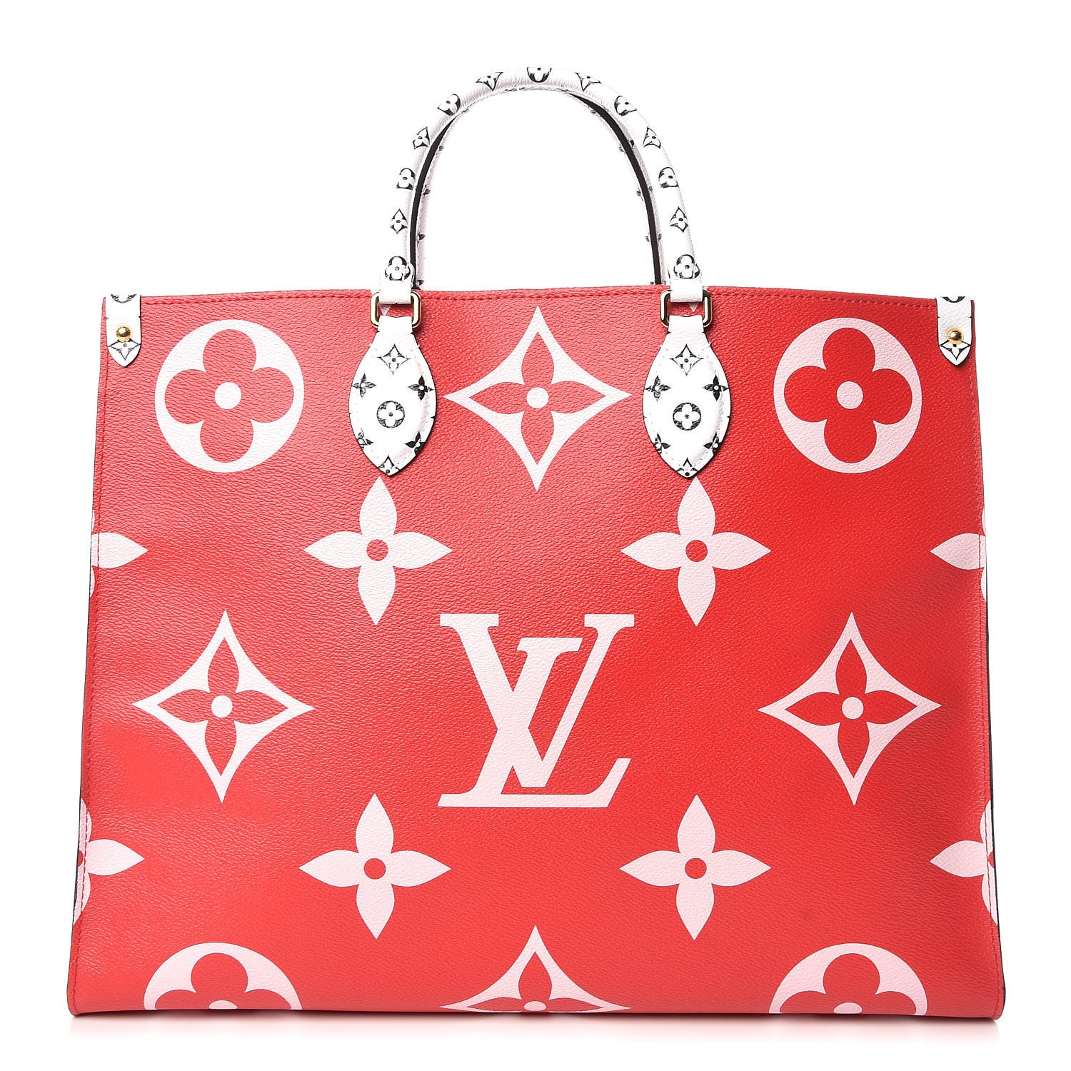 Louis Vuitton Monogram Giant Onthego GM Rouge Rose 1 of 12