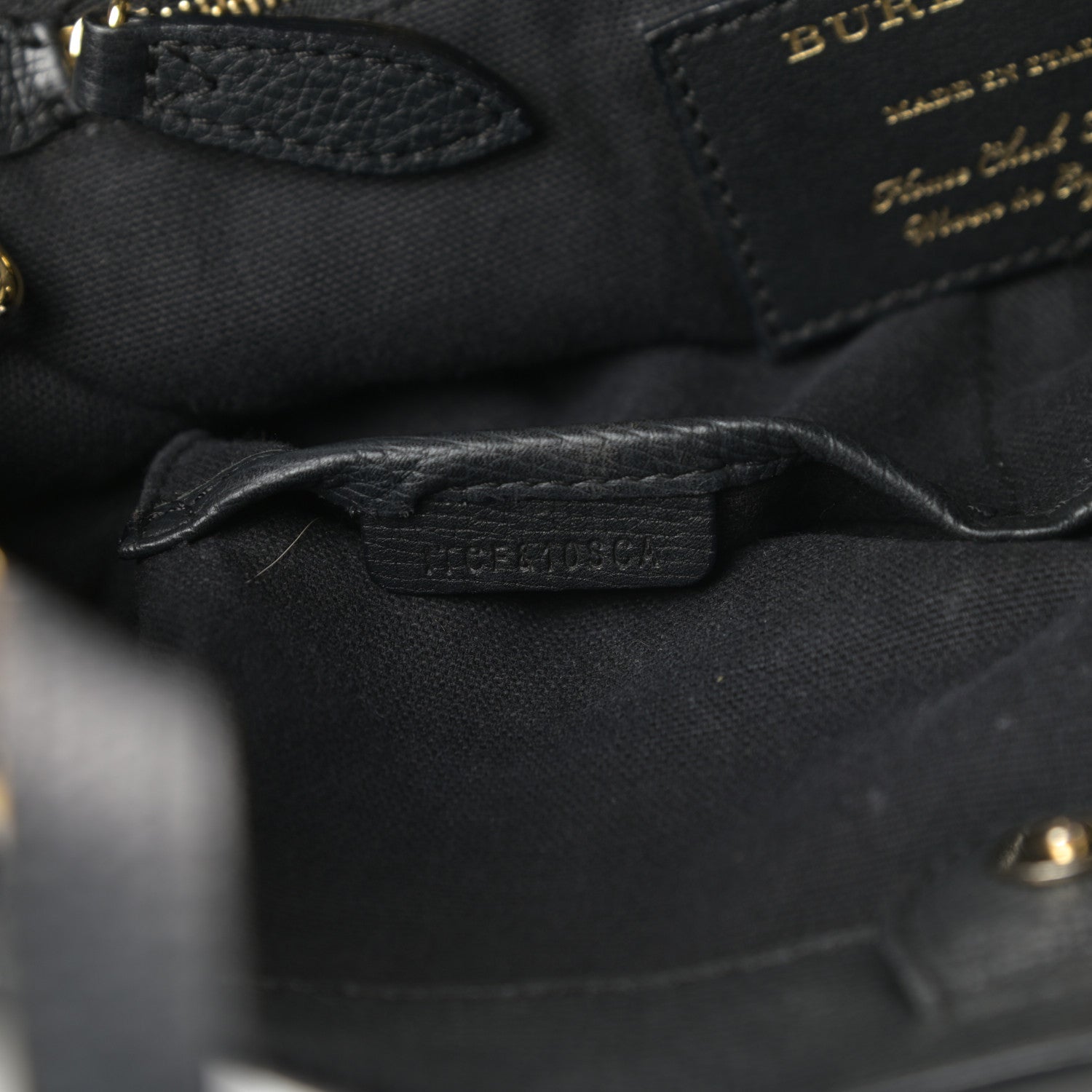Burberry Grainy Calfskin House Check Small Canterbury Black 7 of 18