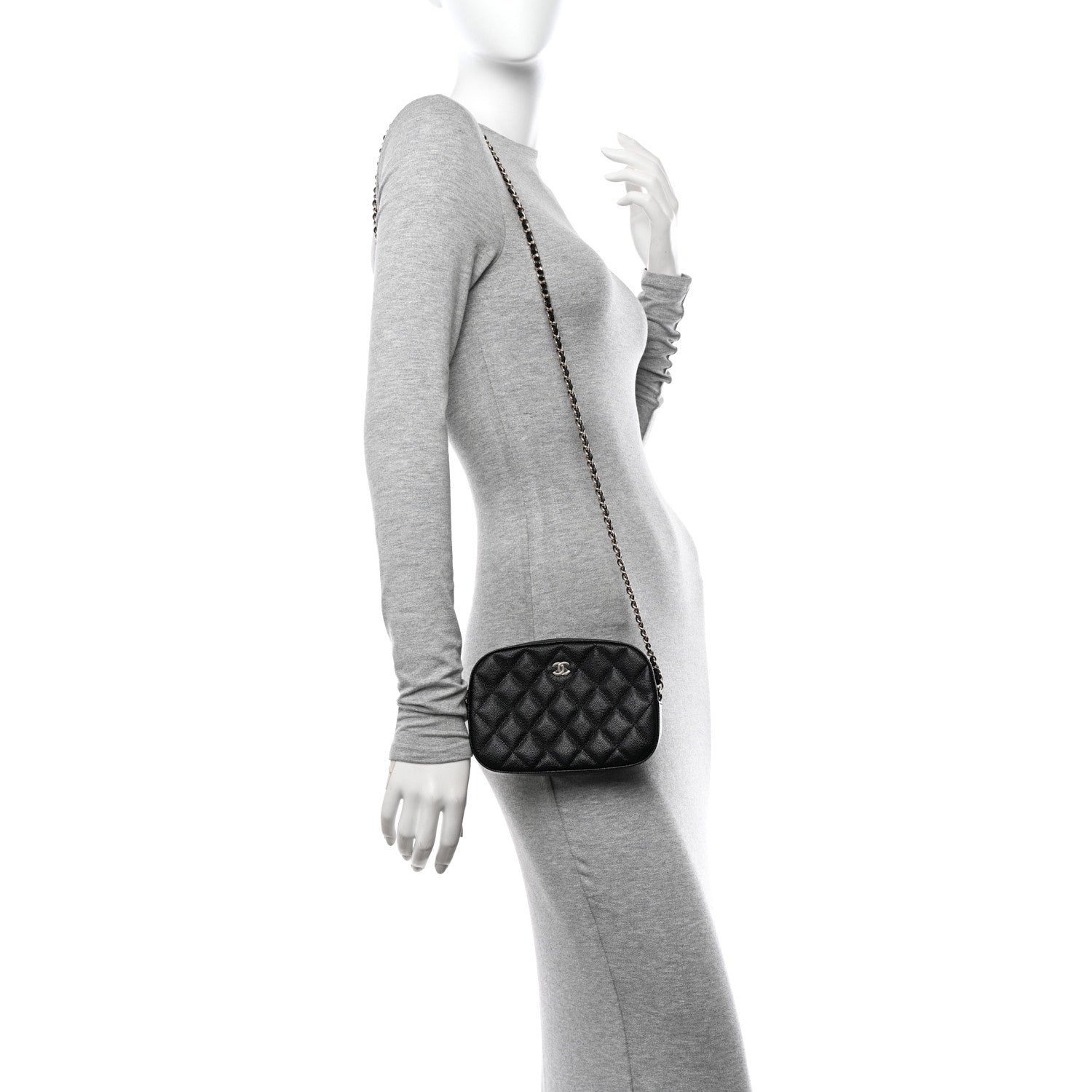 Chanel Caviar Quilted Vanity With Chain Black 2 of 12