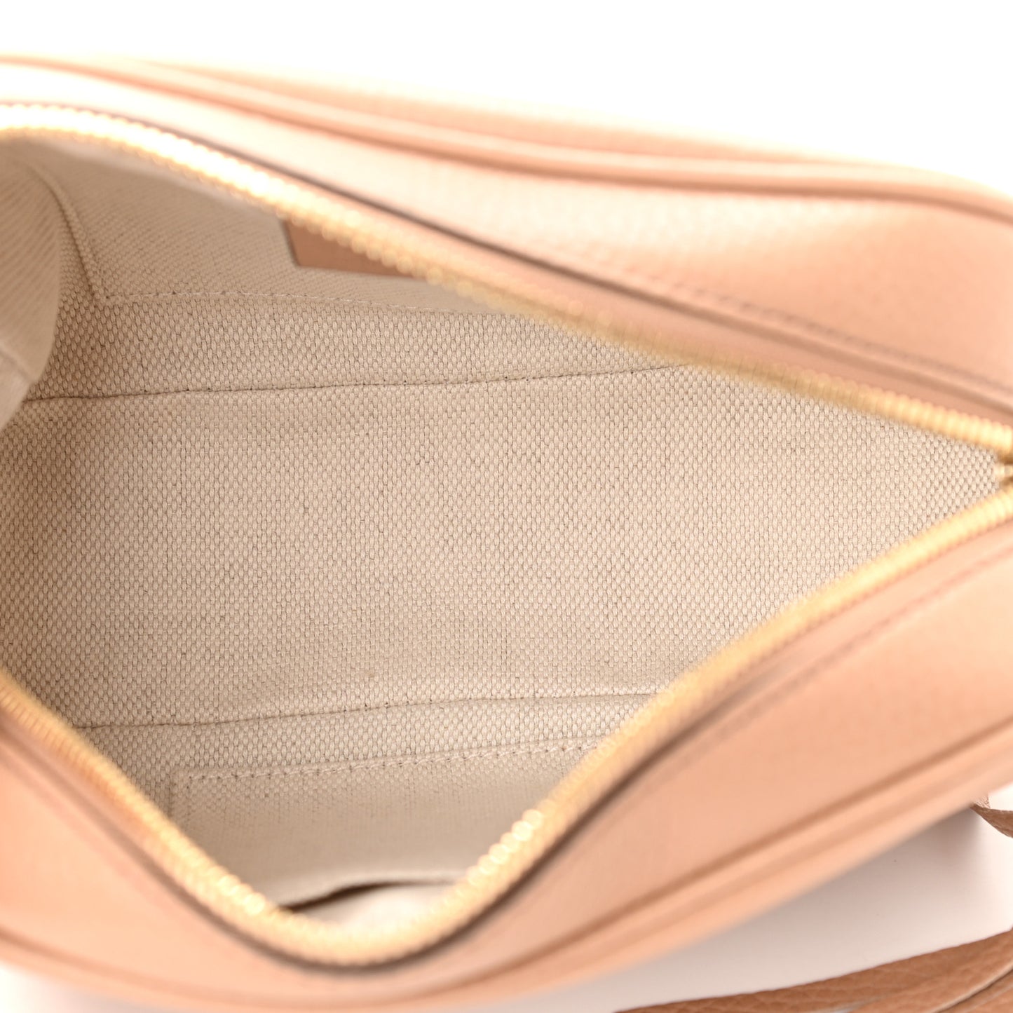 Pebbled Calfskin Small Soho Disco Bag Camelia