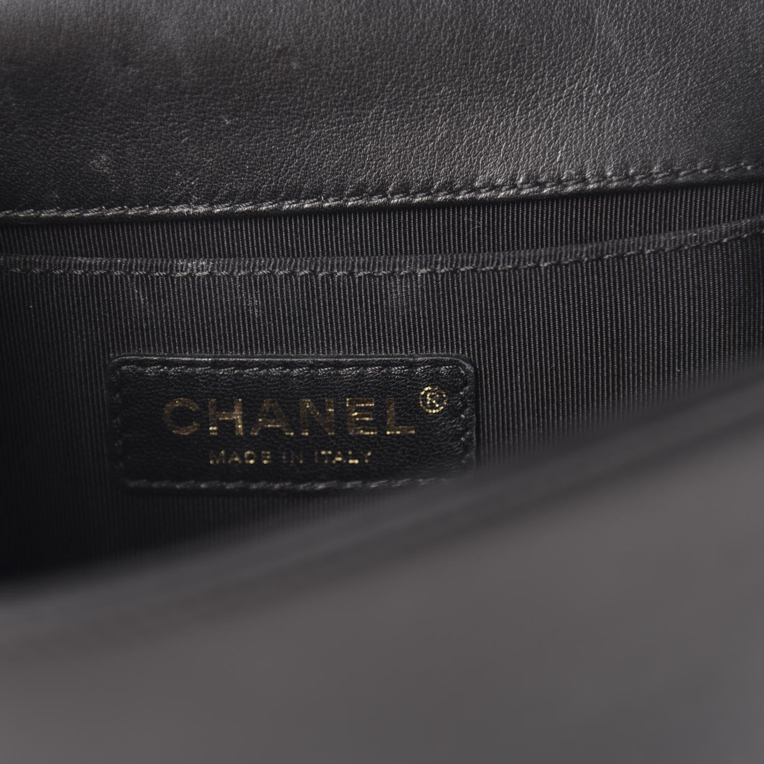 Chanel Calfskin Velvet Small Boy Flap Black Red 10 of 12
