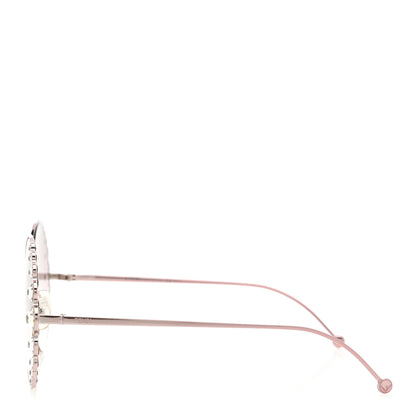 Fendi Crystal Round Sunglasses FF0324/S Rose 3 of 7