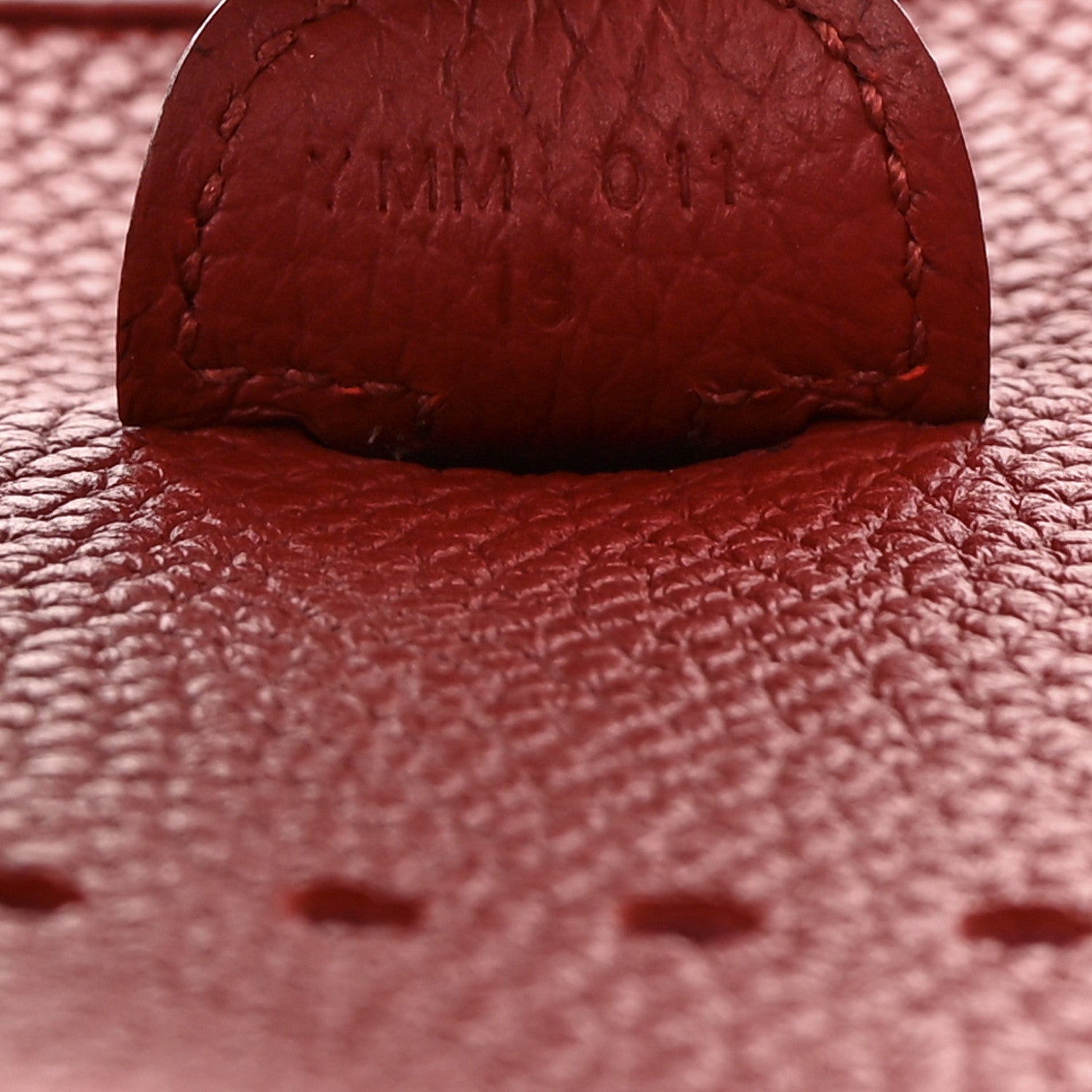 Hermes Taurillon Clemence Evelyne III PM Rouge Grenat 7 of 9