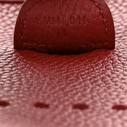 Hermes Taurillon Clemence Evelyne III PM Rouge Grenat 7 of 9