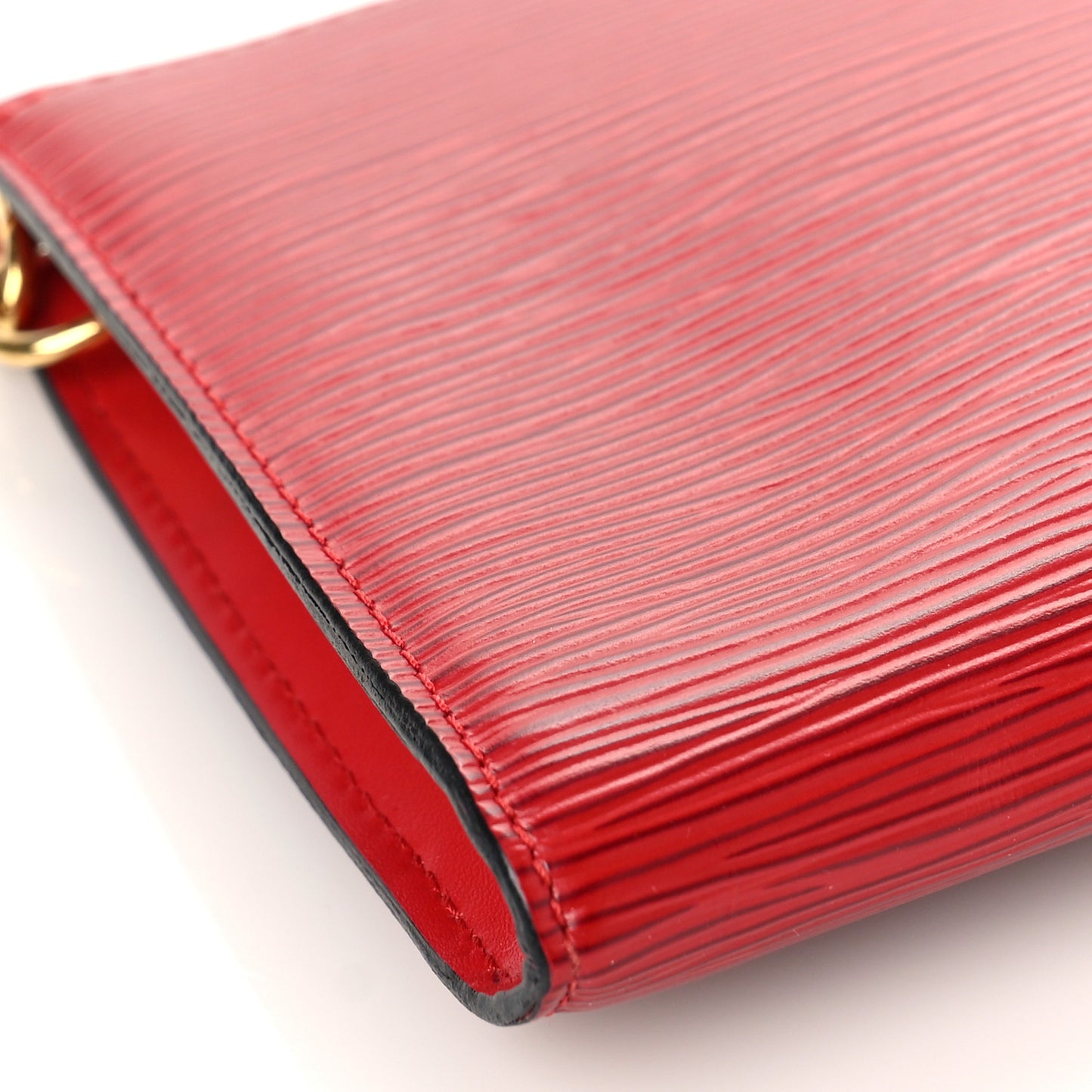 Epi Pochette Accessories 24 Castillan Red