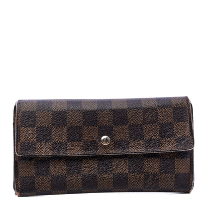 Louis Vuitton Damier Ebene Porte Tresor International Wallet 1 of 9