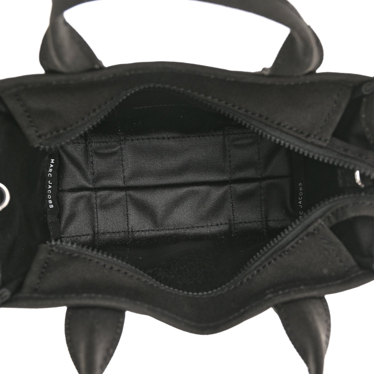 Marc Jacobs Cotton Canvas Mini The Traveler Tote Bag Black 5 of 9