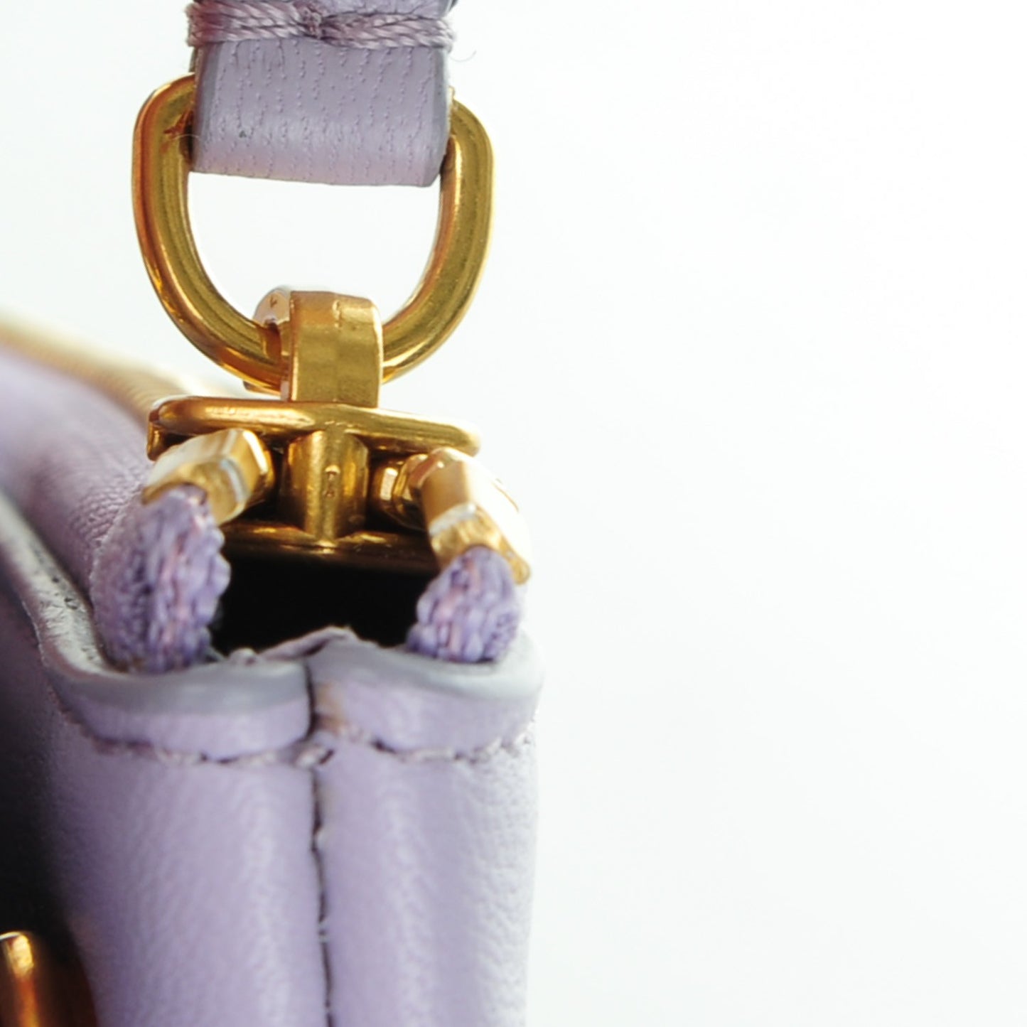 Lambskin Large Trio Crossbody Bag Lilac