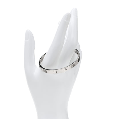Cartier 18K White Gold LOVE Bracelet 17 2 of 6