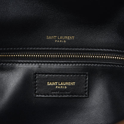 Saint Laurent Suede Leopard Print Monogram Tassel Kate 99 Naturale 5 of 8