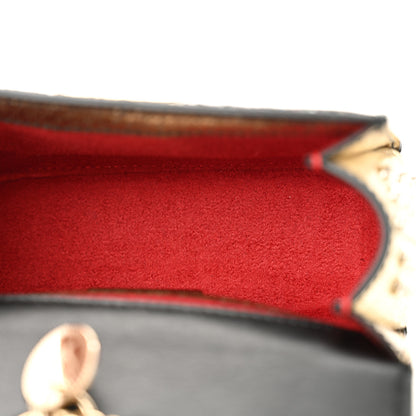 Christian Louboutin Glitter Calfskin Spikes Sweety Charity NV Crossbody Gold 5 of 11