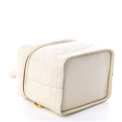 Christian Dior Lambskin Cannage Vanity Case White 4 of 9