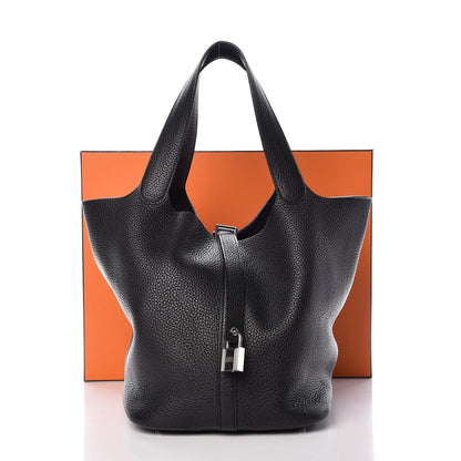 Hermes Taurillon Clemence Picotin Lock 26 GM Black 11 of 11