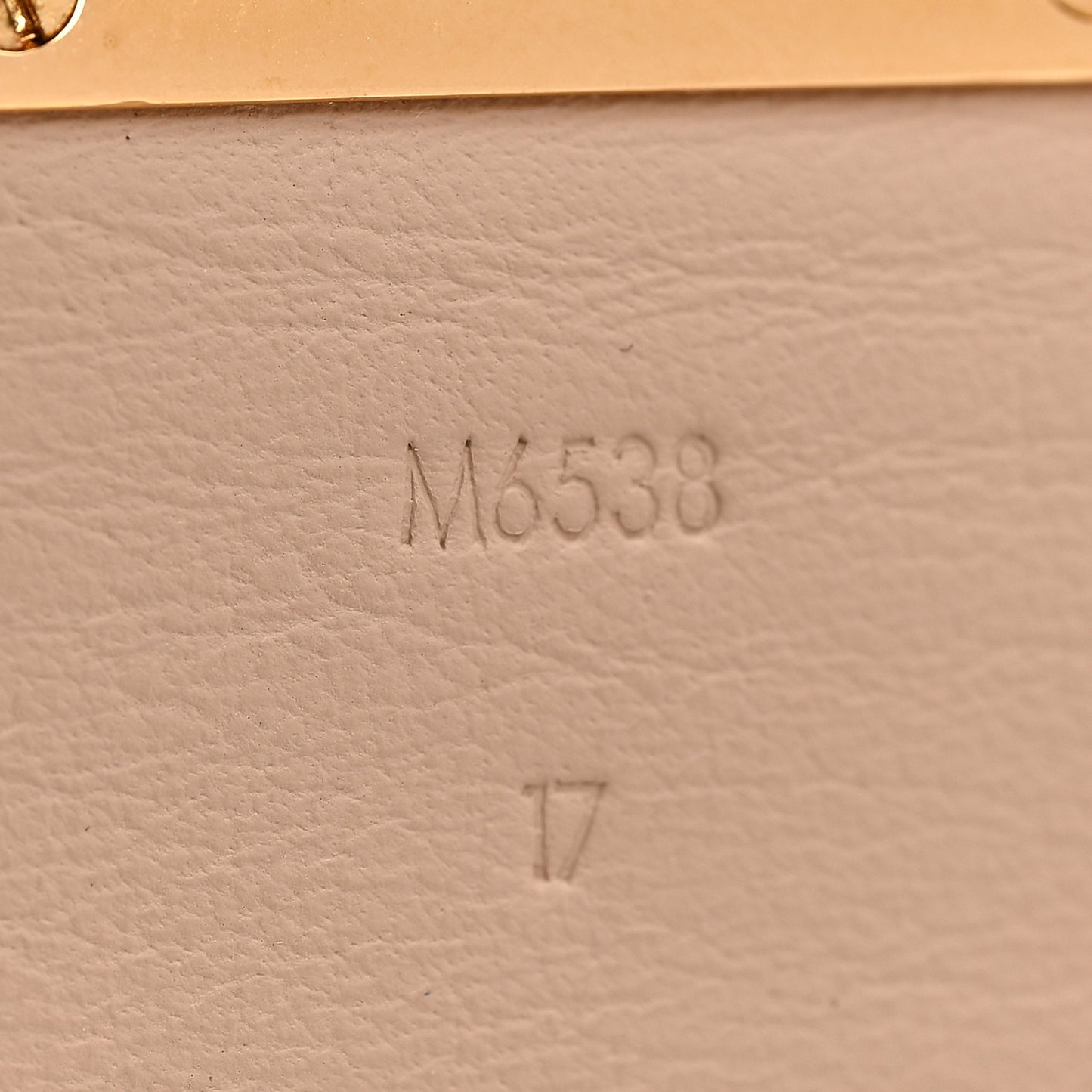 Calfskin So LV Cuff Bracelet 17 Beige