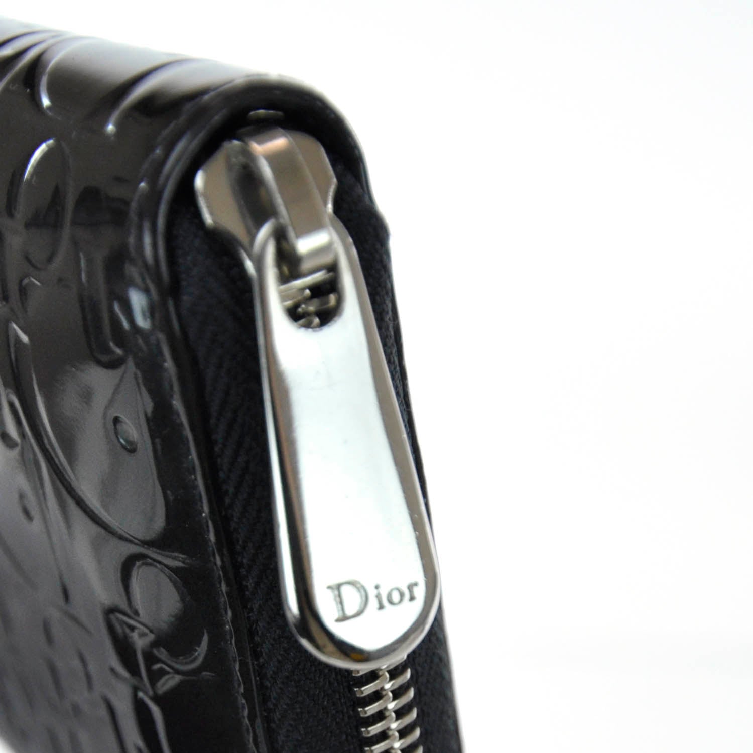 Christian Dior Patent Ultimate Zip Around Wallet 9 of 9