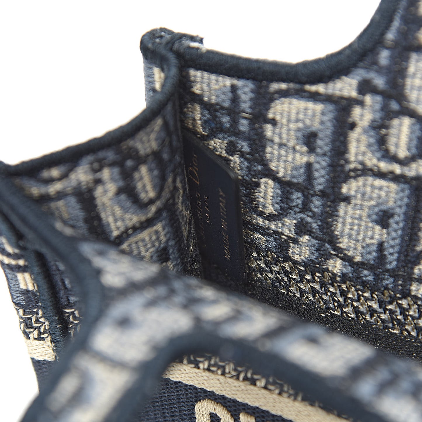 Oblique Mini Book Tote Blue Multicolor