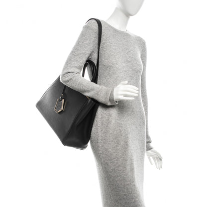 Fendi Vitello Elite Medium 2Jours Tote Black 2 of 7