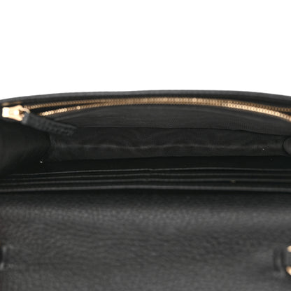 Gucci Pebbled Calfskin Soho Wallet On Chain Black 5 of 10