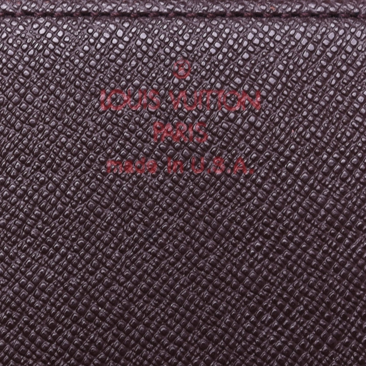 Damier Ebene Simple Checkbook Cover Wallet