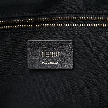 Fendi X JOSHUA VIDES Coated Canvas FF Cloudy Shopping Tote White Celeste Black 6 of 20