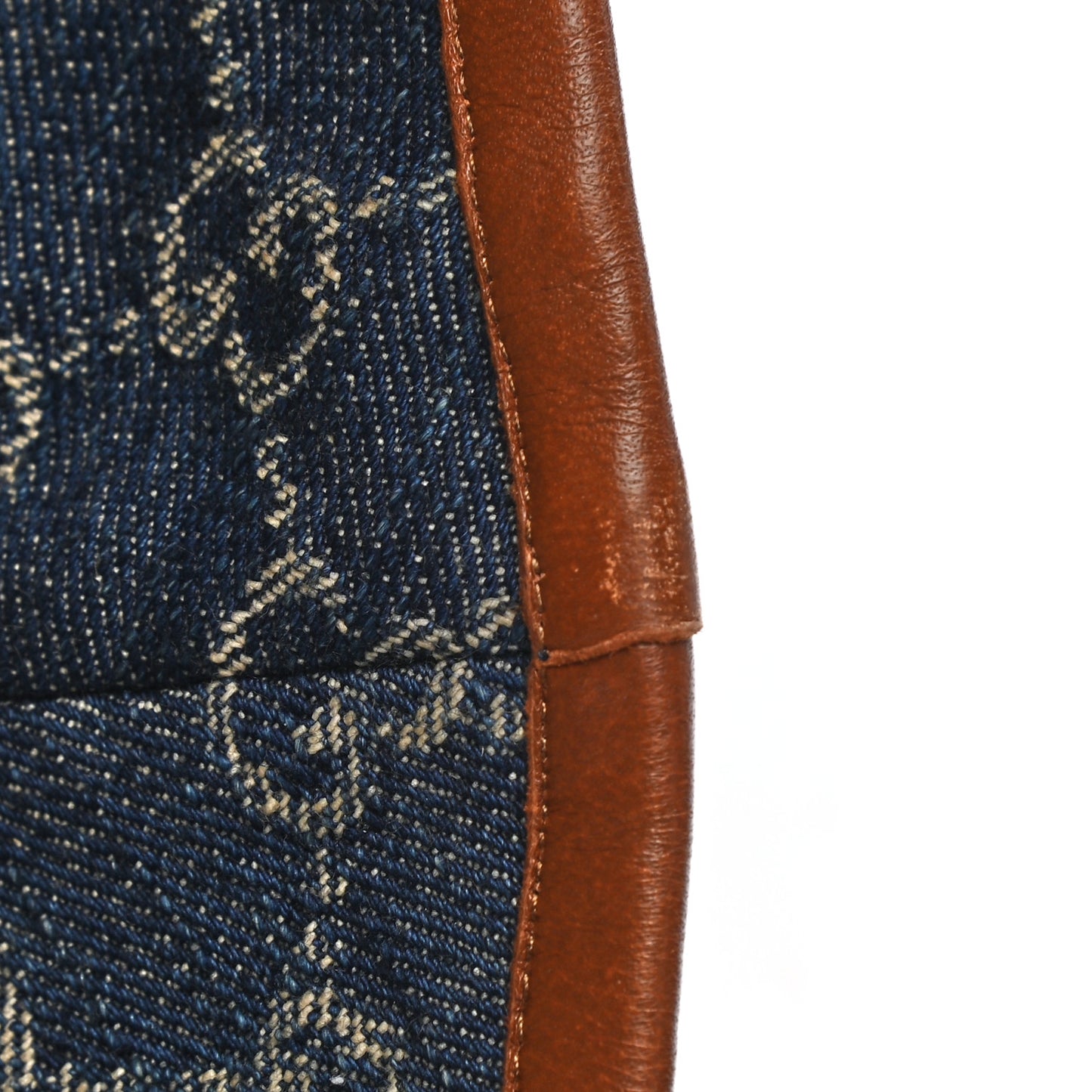 Washed Jacquard Denim Nappa GG Monogram Oscar Bucket Hat M Denim Cuir