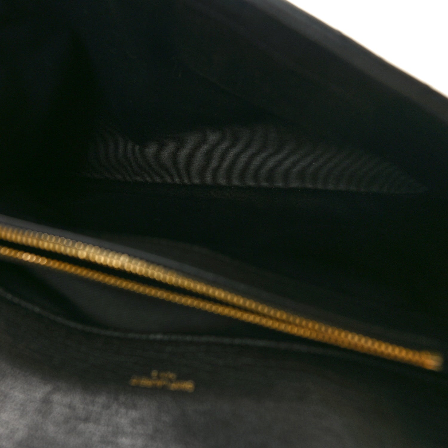 Saint Laurent Sheepskin Matelasse Chevron Monogram Large College Satchel Black 5 of 10