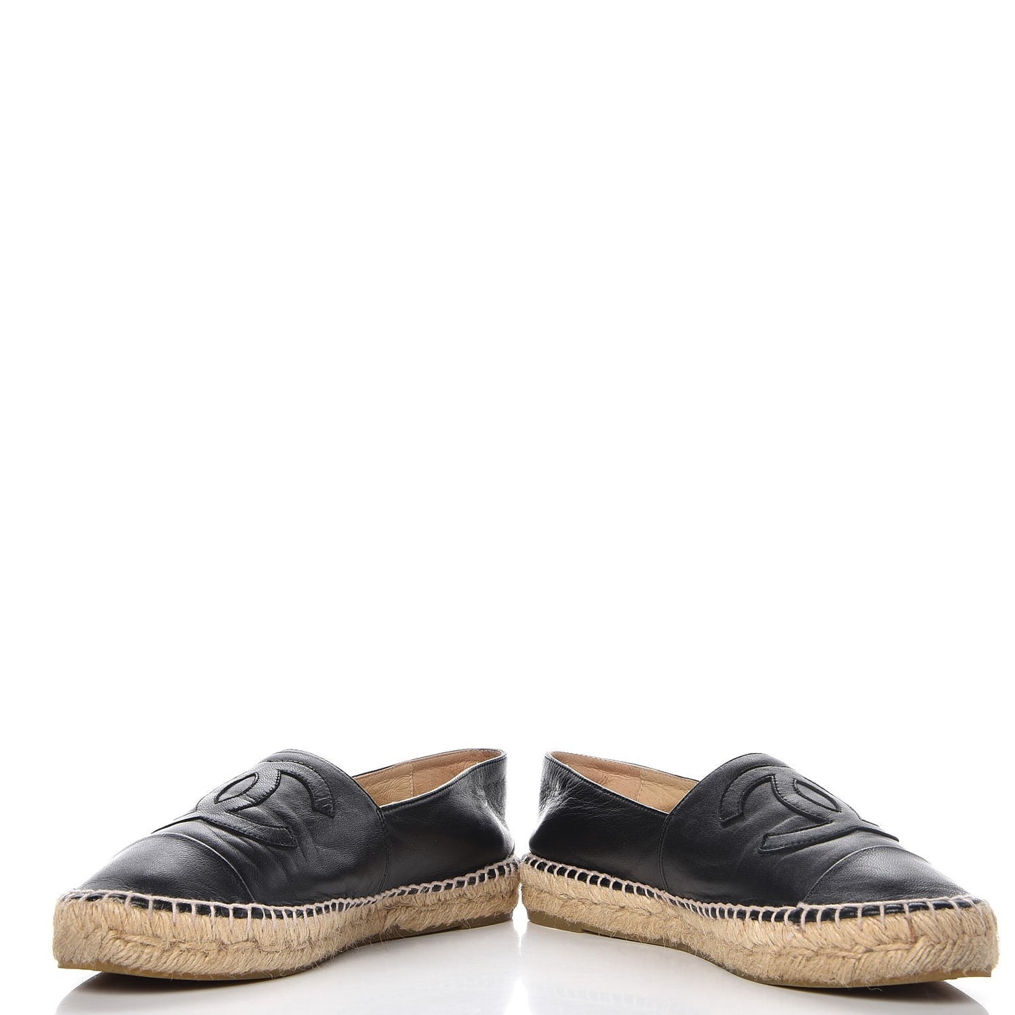Lambskin CC Espadrilles 39 Black