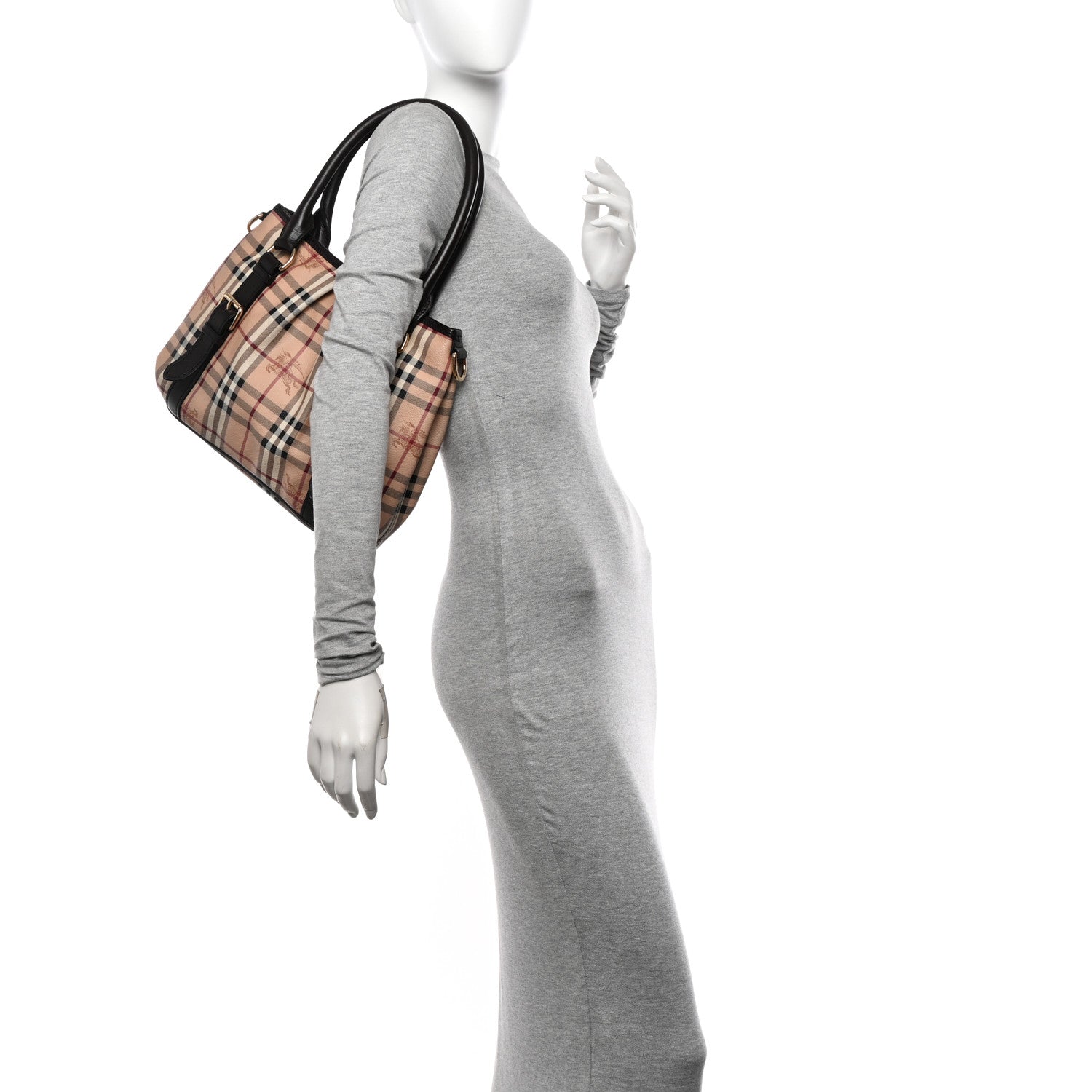 Burberry Haymarket Check Small Northfield Tote Chocolate 2 of 14