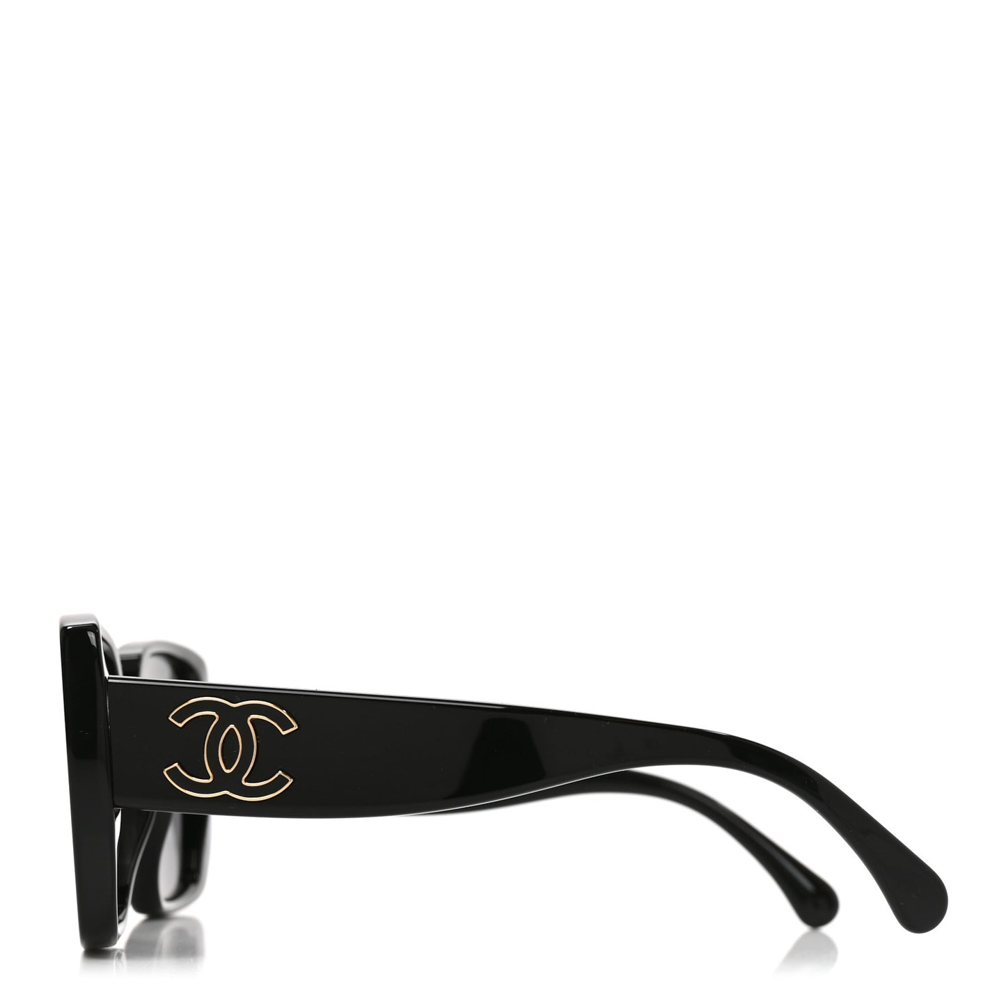 Acetate CC Square Sunglasses 5541-A Black