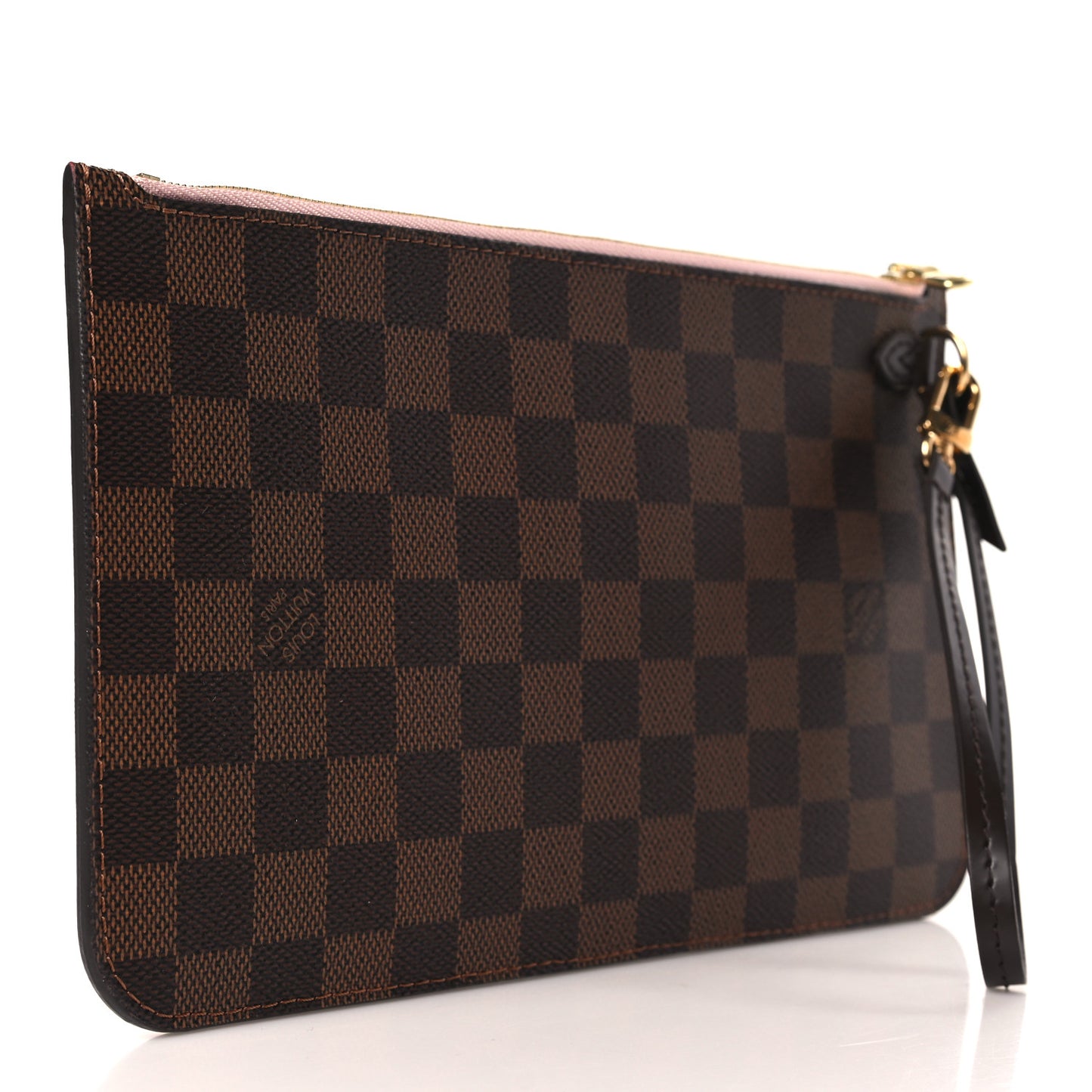 Damier Ebene Neverfull MM GM Pochette Rose Ballerine