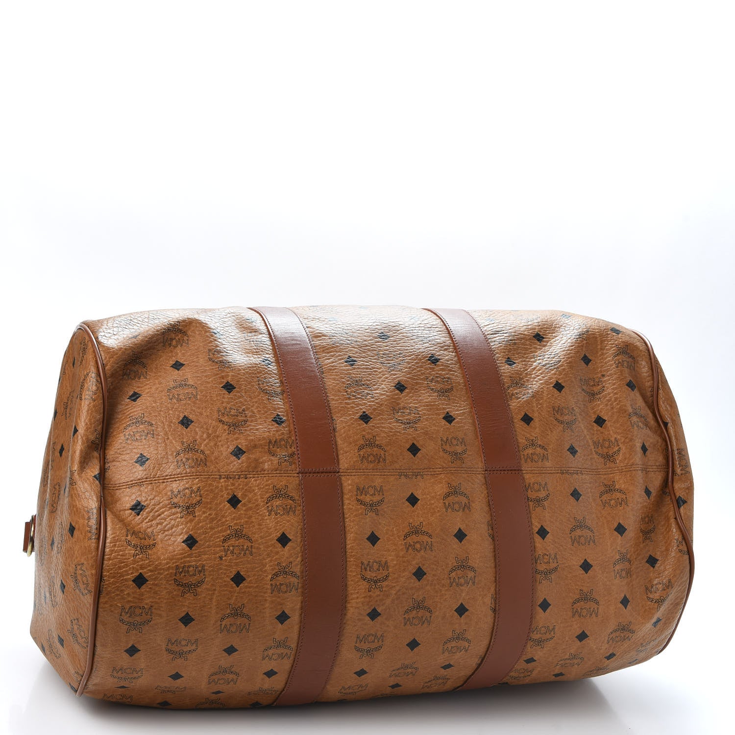 MCM Visetos Traveler Bag Cognac 3 of 10