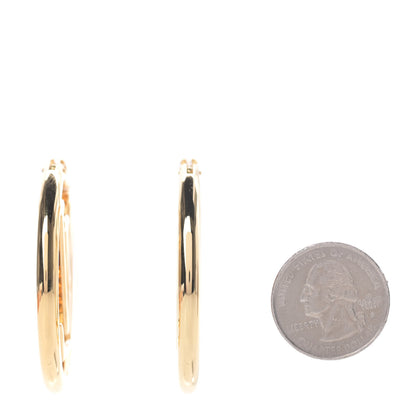 Louis Vuitton Metal Louise Hoop Earrings Gold 3 of 6
